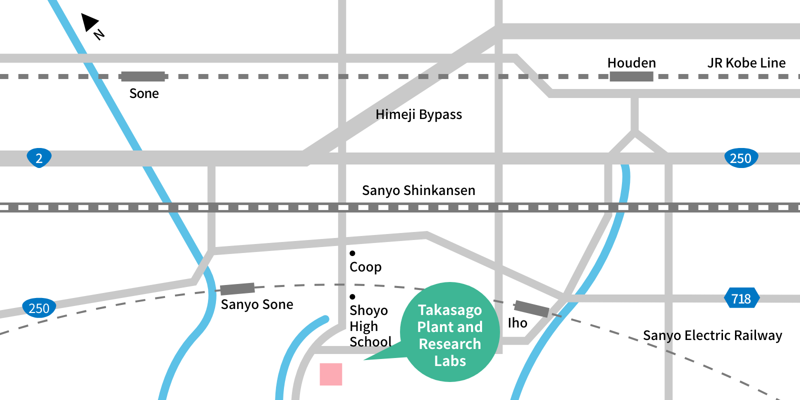 Takasago Plant Map
