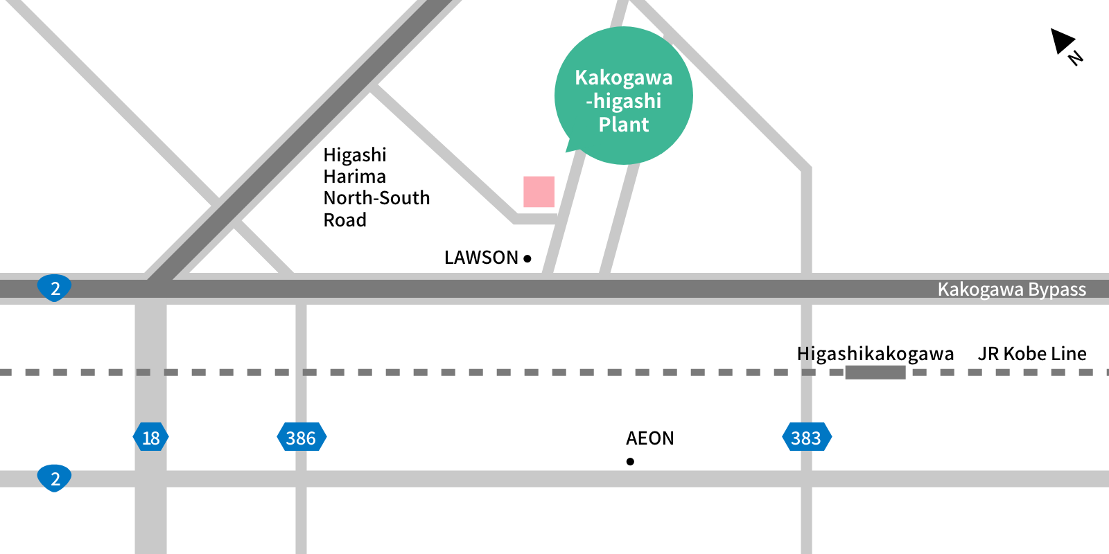 Kakogawa-higashi Plant Map